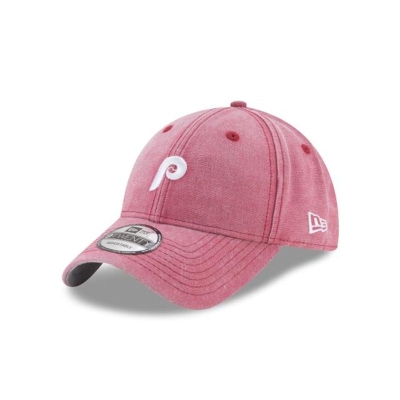 Red Philadelphia Phillies Hat - New Era MLB Rugged Mini 9TWENTY Adjustable Caps USA8175069